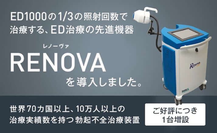 ED治療専用医療機器「RENOVA」