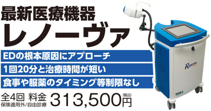 ED治療専用医療機器「RENOVA」