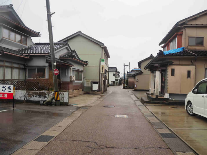 横綱輪島の生家のあたり