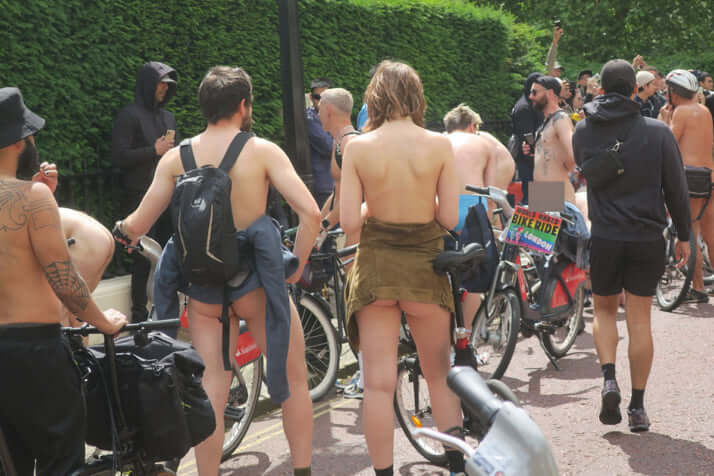 「World Naked Bike Ride in ロンドン」0