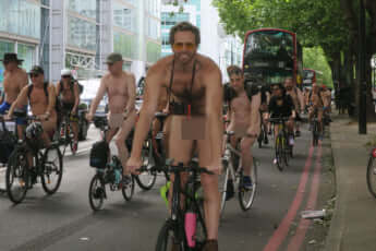 「World Naked Bike Ride in ロンドン」20