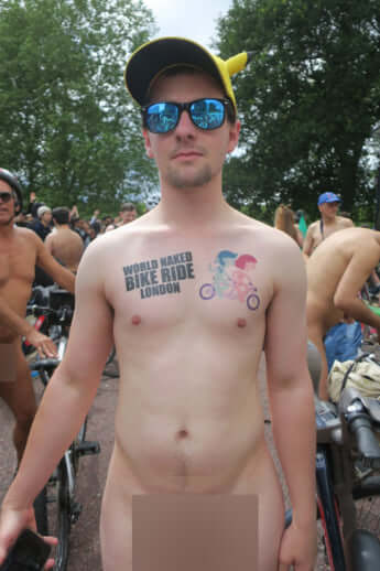 「World Naked Bike Ride in ロンドン」30