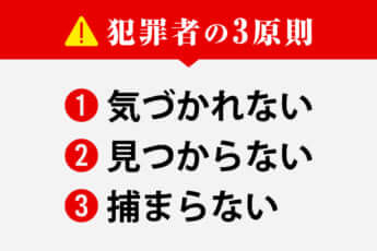 犯罪者の3原則