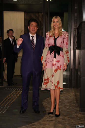 安倍晋三、イヴァンカ・トランプ