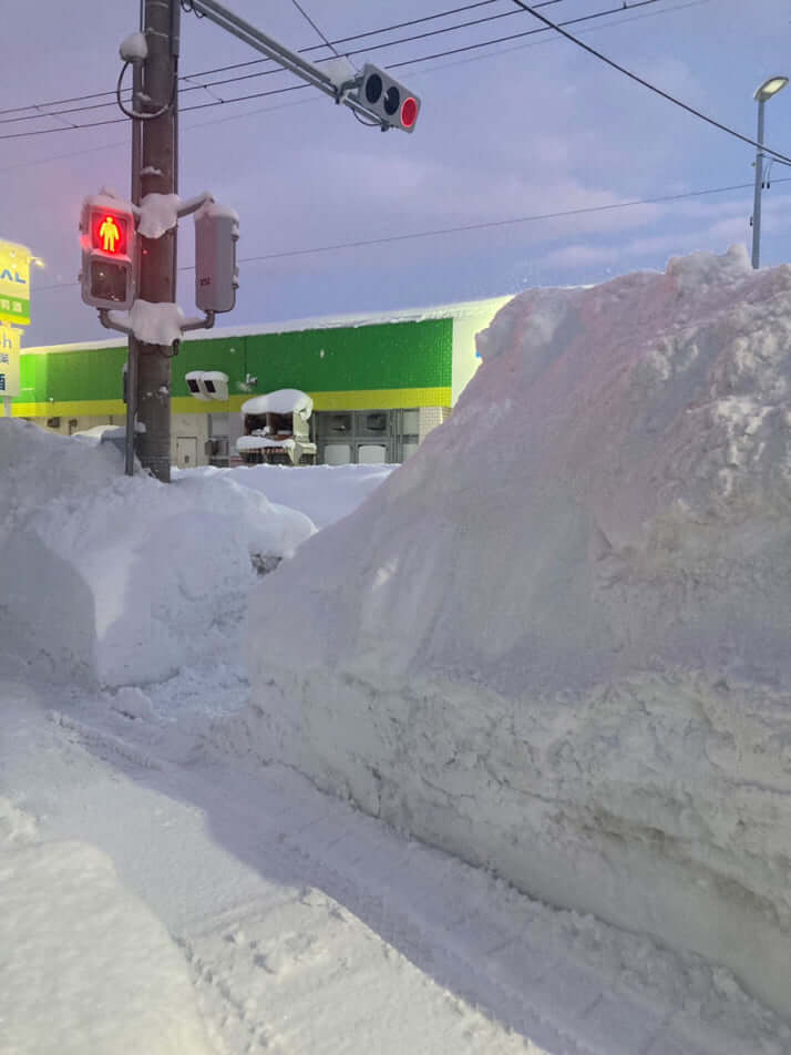 大雪に見舞われた青森県弘前市