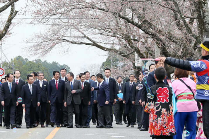 安倍晋三総理の福島訪問