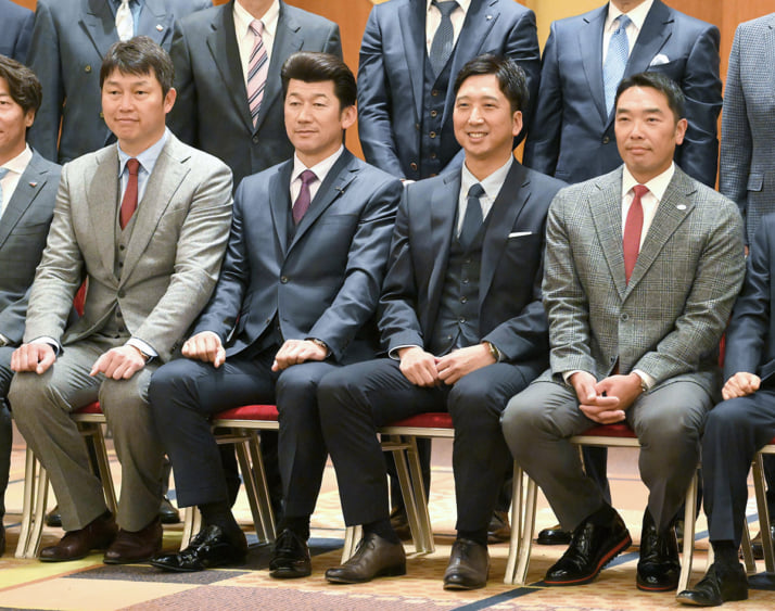 新井貴浩、三浦大輔、藤川球児、阿部慎之助